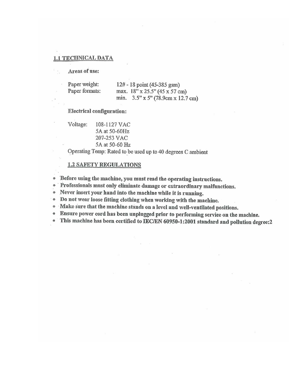 Cortech GW CREASEMASTER PLUS 4600 CREASING SYSTEM User Manual | Page 2 / 54