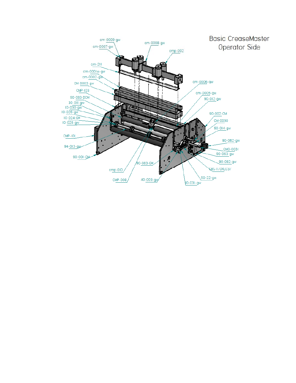 Cortech GW CREASEMASTER PLUS 4600 CREASING SYSTEM User Manual | Page 40 / 54