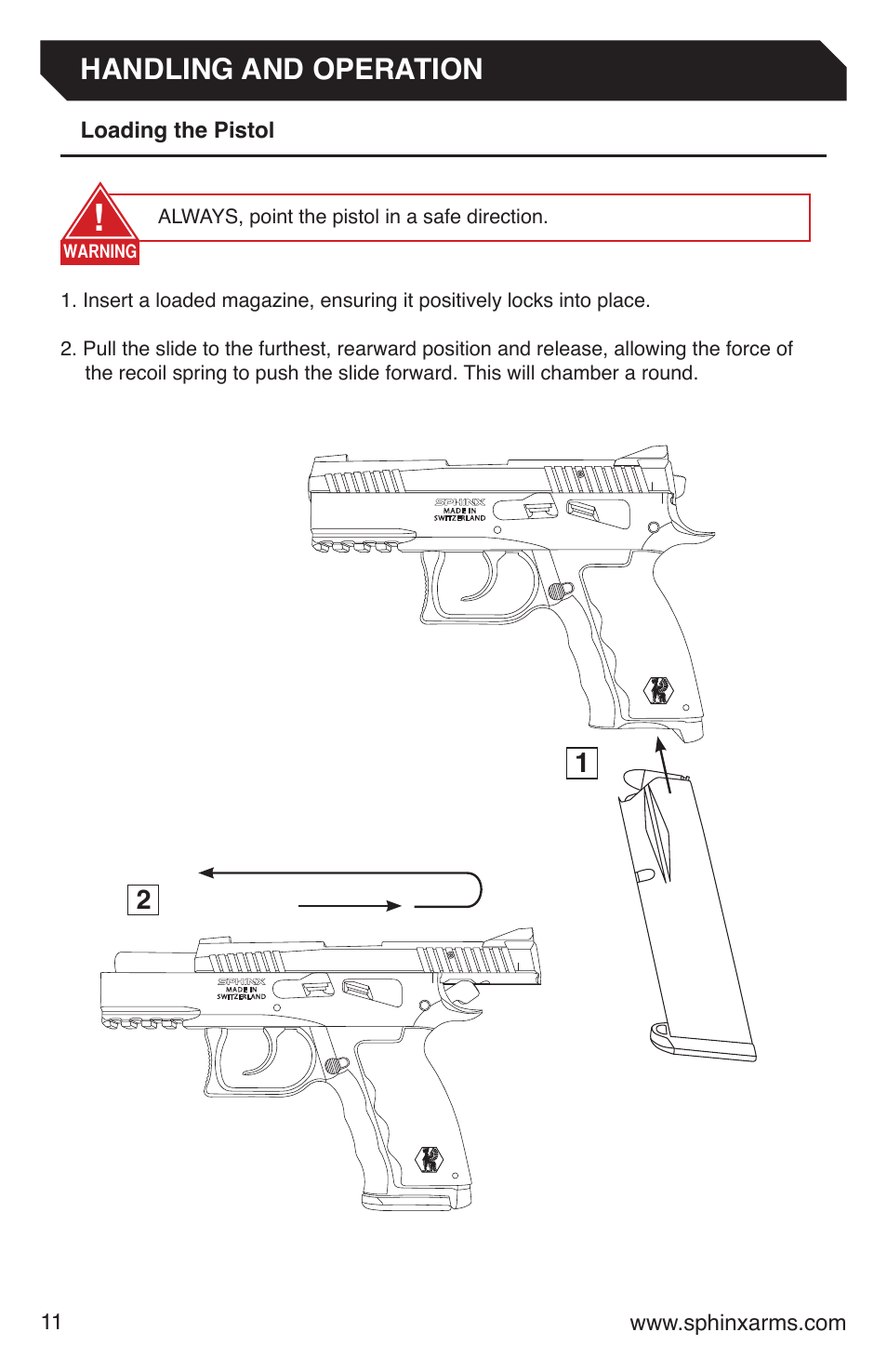 Handling and operation | Grainsystems STANDARD ALPHA 9MM DA-SA Manual User Manual | Page 12 / 28