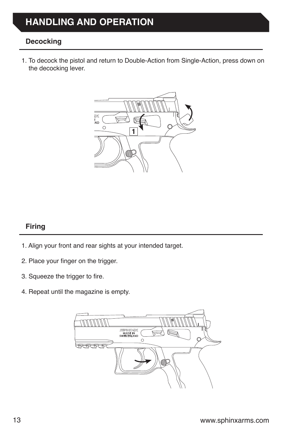 Handling and operation | Grainsystems STANDARD ALPHA 9MM DA-SA Manual User Manual | Page 14 / 28