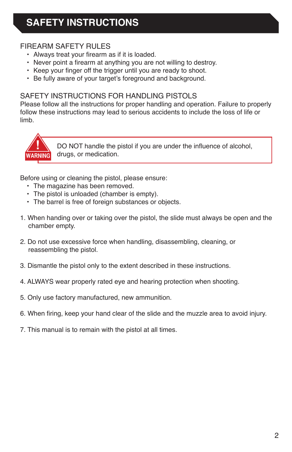 Safety instructions | Grainsystems STANDARD ALPHA 9MM DA-SA Manual User Manual | Page 3 / 28