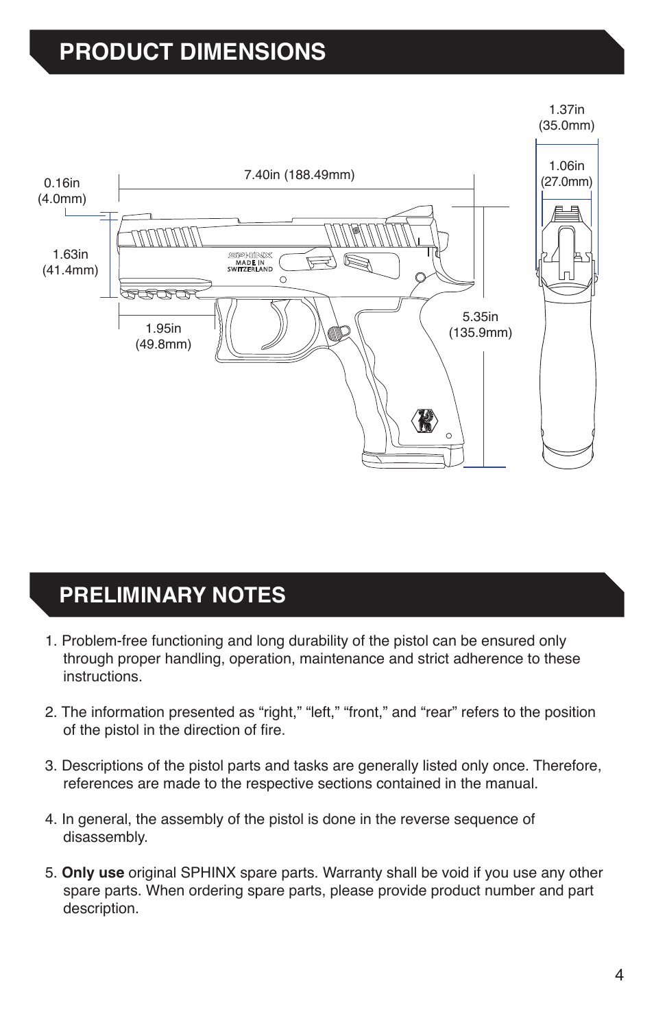 Product dimensions | Grainsystems STANDARD ALPHA 9MM DA-SA Manual User Manual | Page 5 / 28