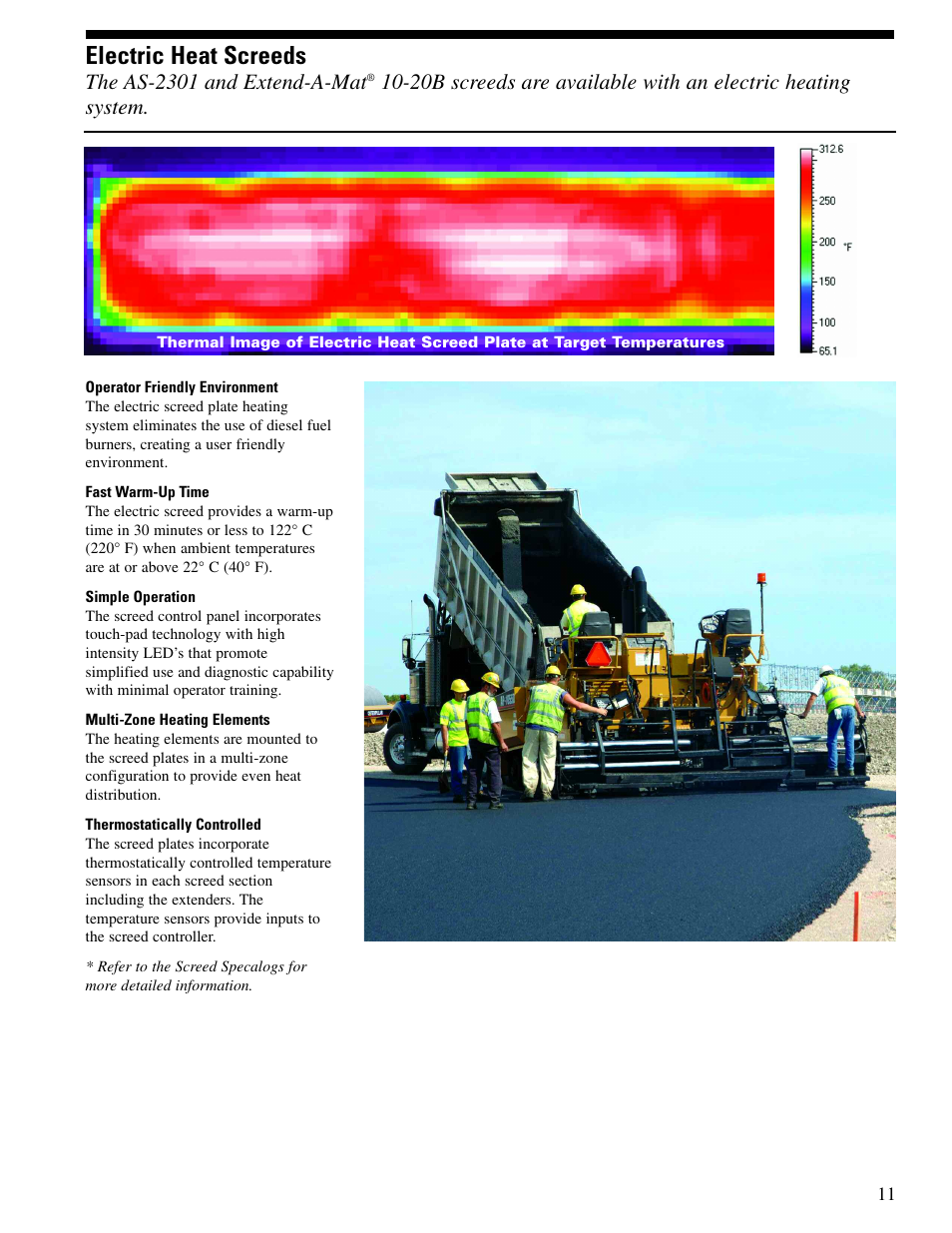 Electric heat screeds, The as-2301 and extend-a-mat | Milton CAT AP1055D User Manual | Page 11 / 16
