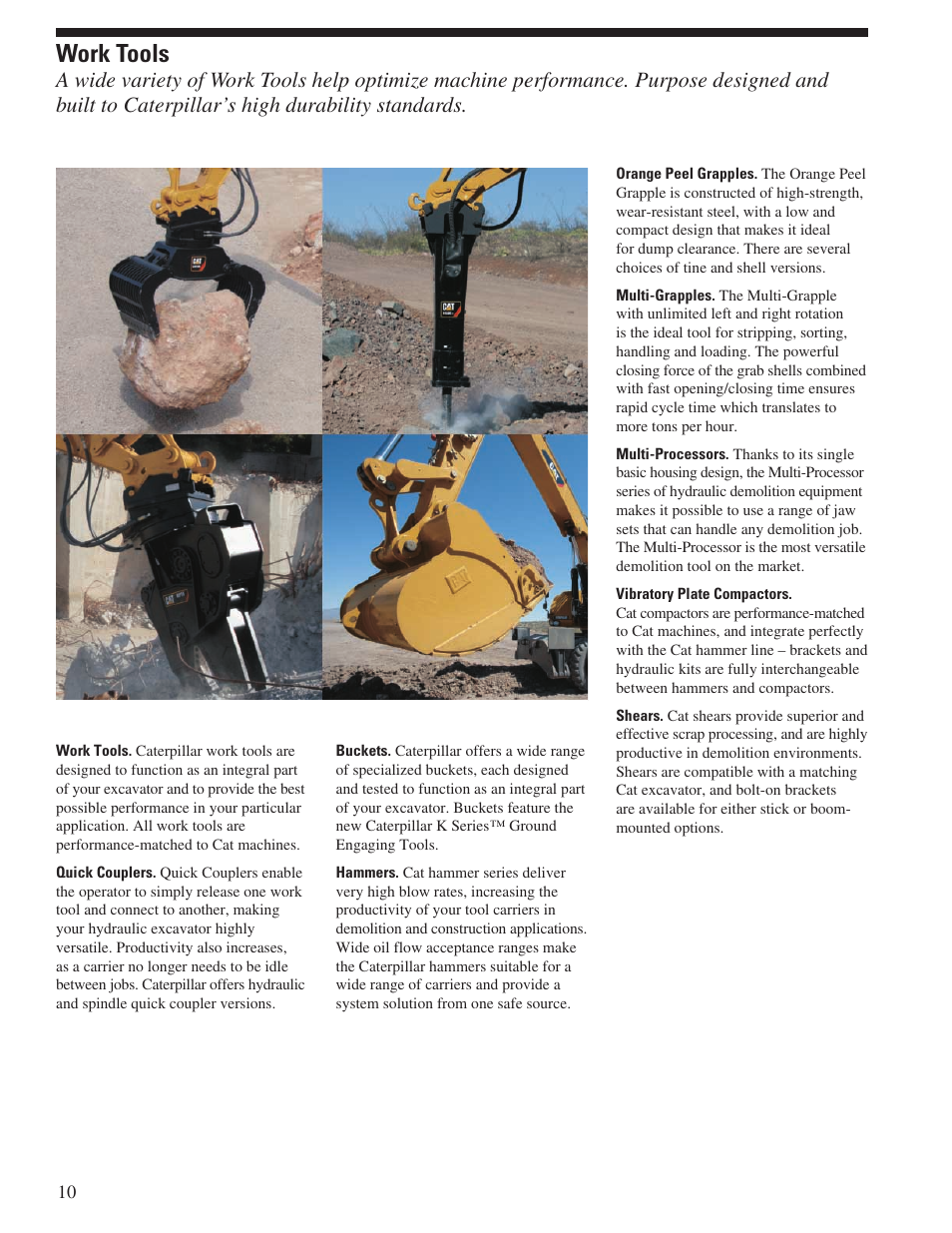 Work tools | Milton CAT M316D User Manual | Page 10 / 36