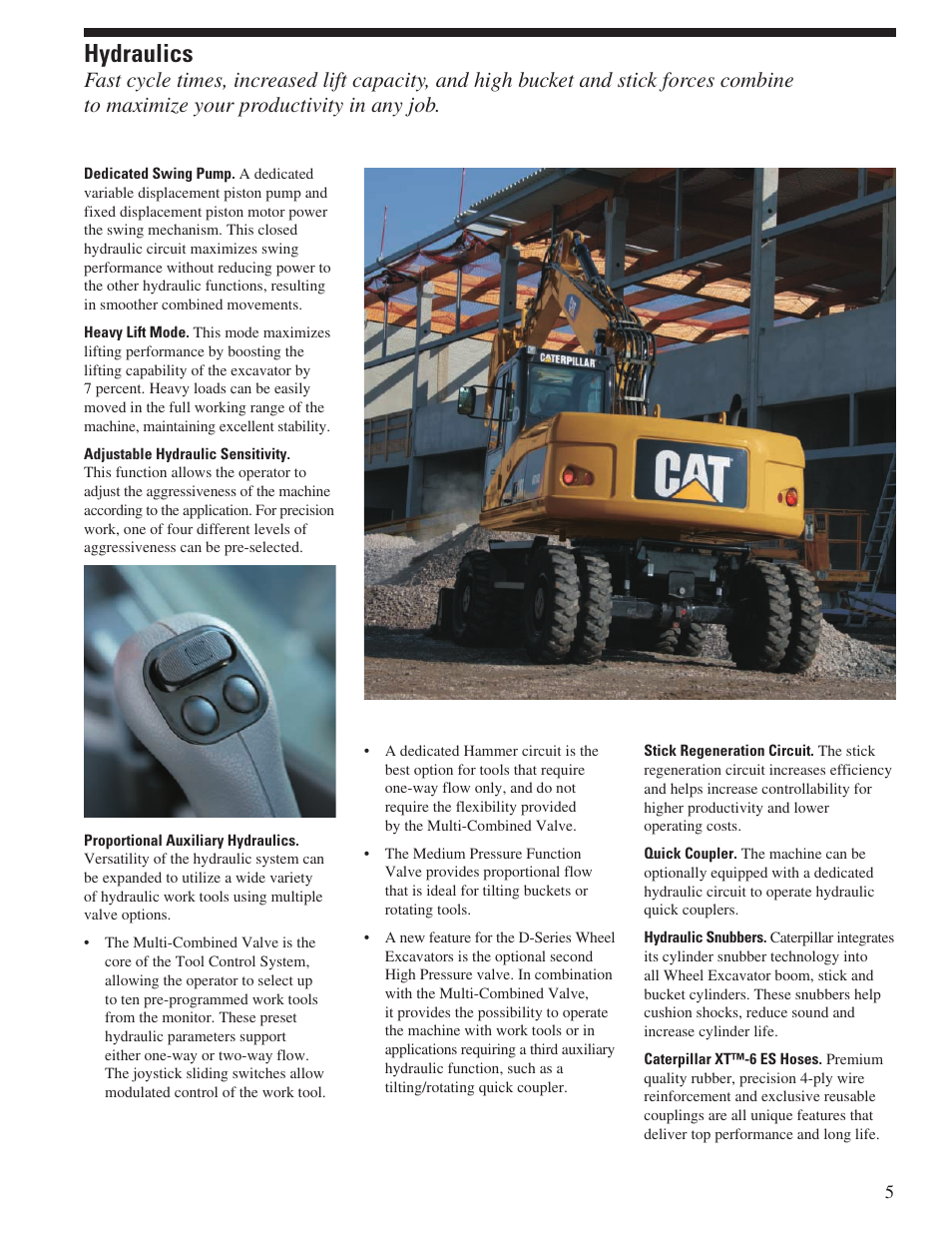 Hydraulics | Milton CAT M316D User Manual | Page 5 / 36