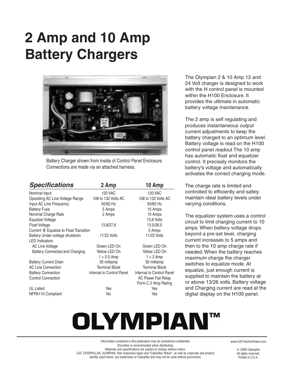 Milton CAT G300LG 300kW_375kVA Battery Charger User Manual | 1 page