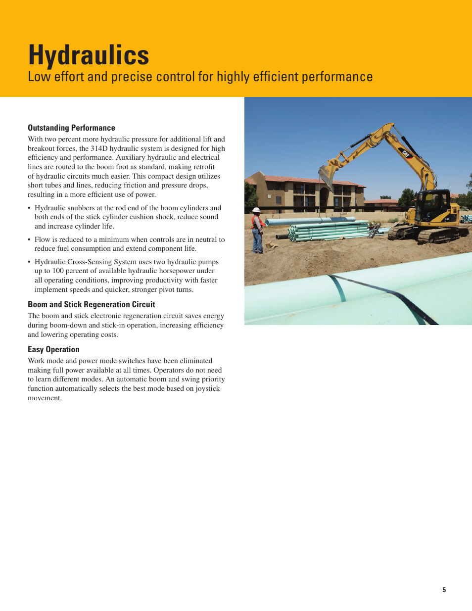 Hydraulics | Milton CAT 314D LCR User Manual | Page 5 / 32