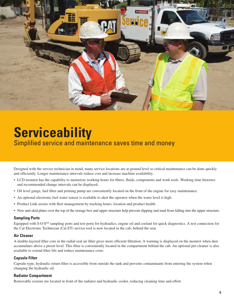 Serviceability | Milton CAT 314D LCR User Manual | Page 9 / 32