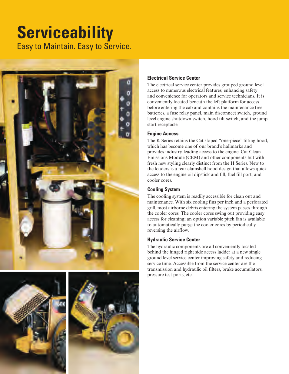 Serviceability, Easy to maintain. easy to service | Milton CAT 950K User Manual | Page 10 / 36