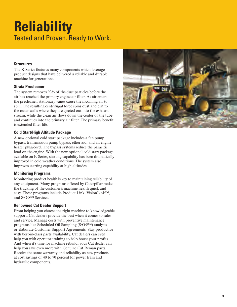 Reliability, Tested and proven. ready to work | Milton CAT 950K User Manual | Page 3 / 36