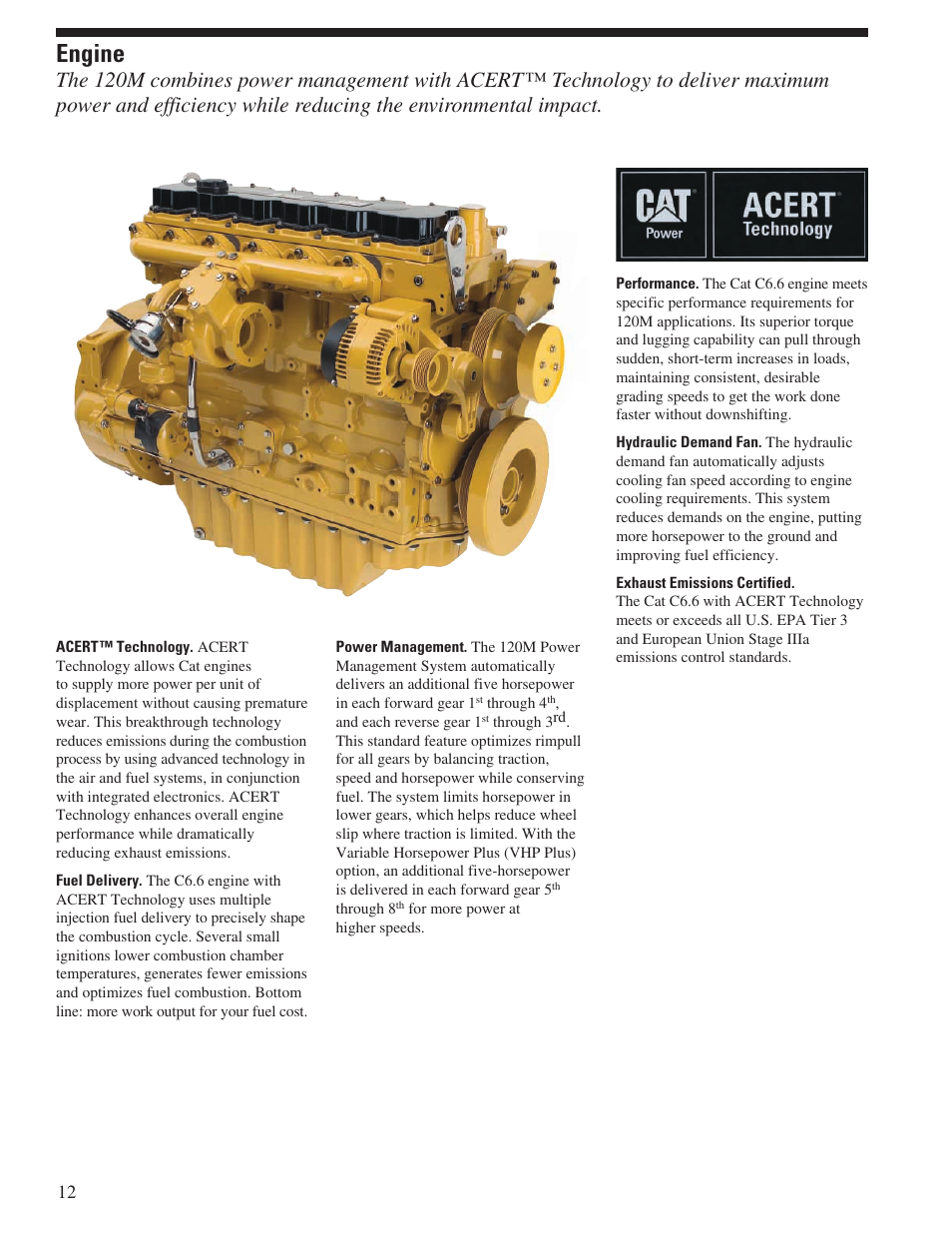 Engine | Milton CAT 120M User Manual | Page 12 / 28