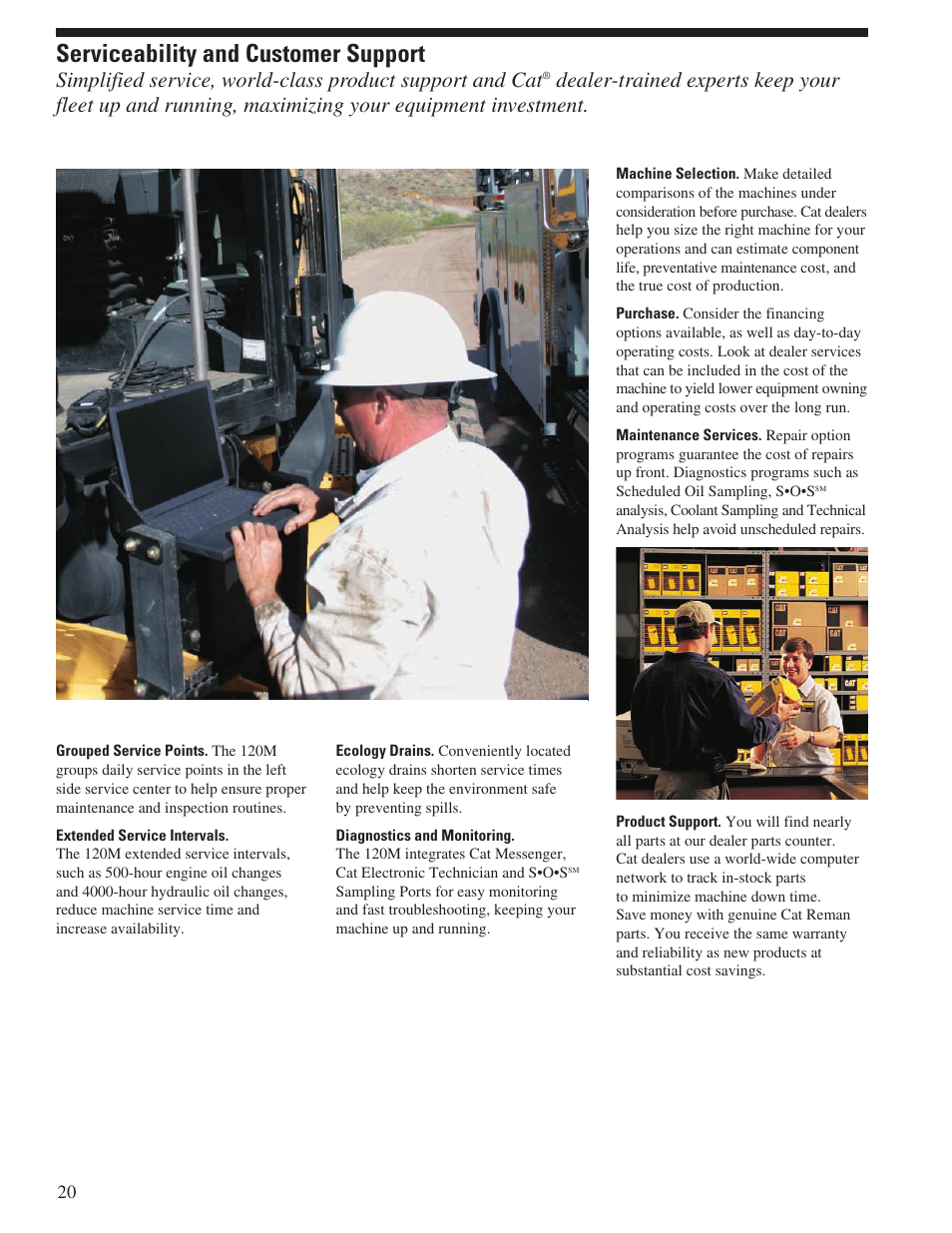 Serviceability and customer support | Milton CAT 120M User Manual | Page 20 / 28