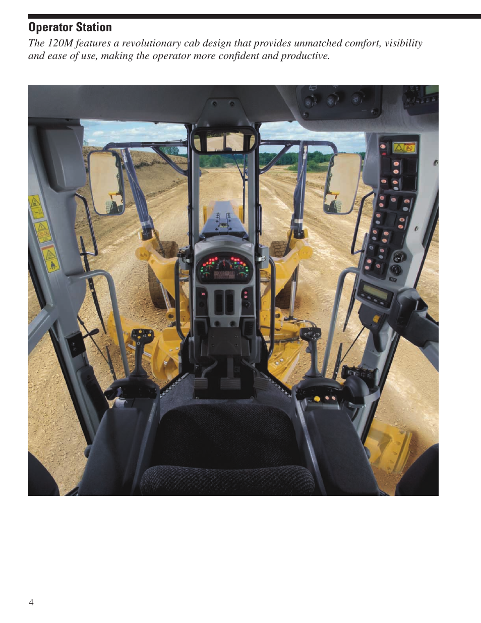 Operator station | Milton CAT 120M User Manual | Page 4 / 28