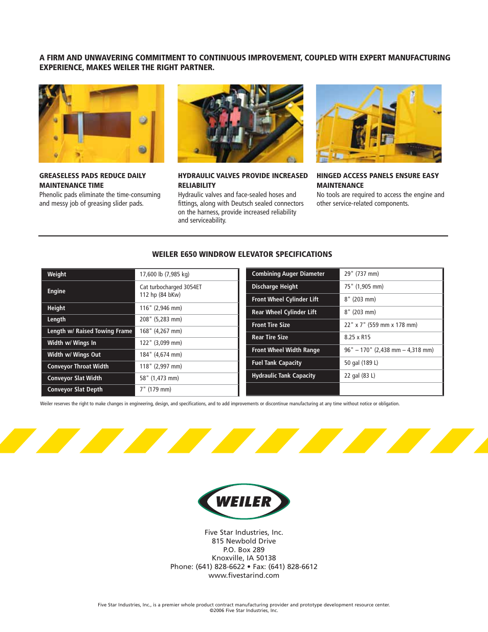 Milton CAT Weiler E650A User Manual | Page 4 / 4