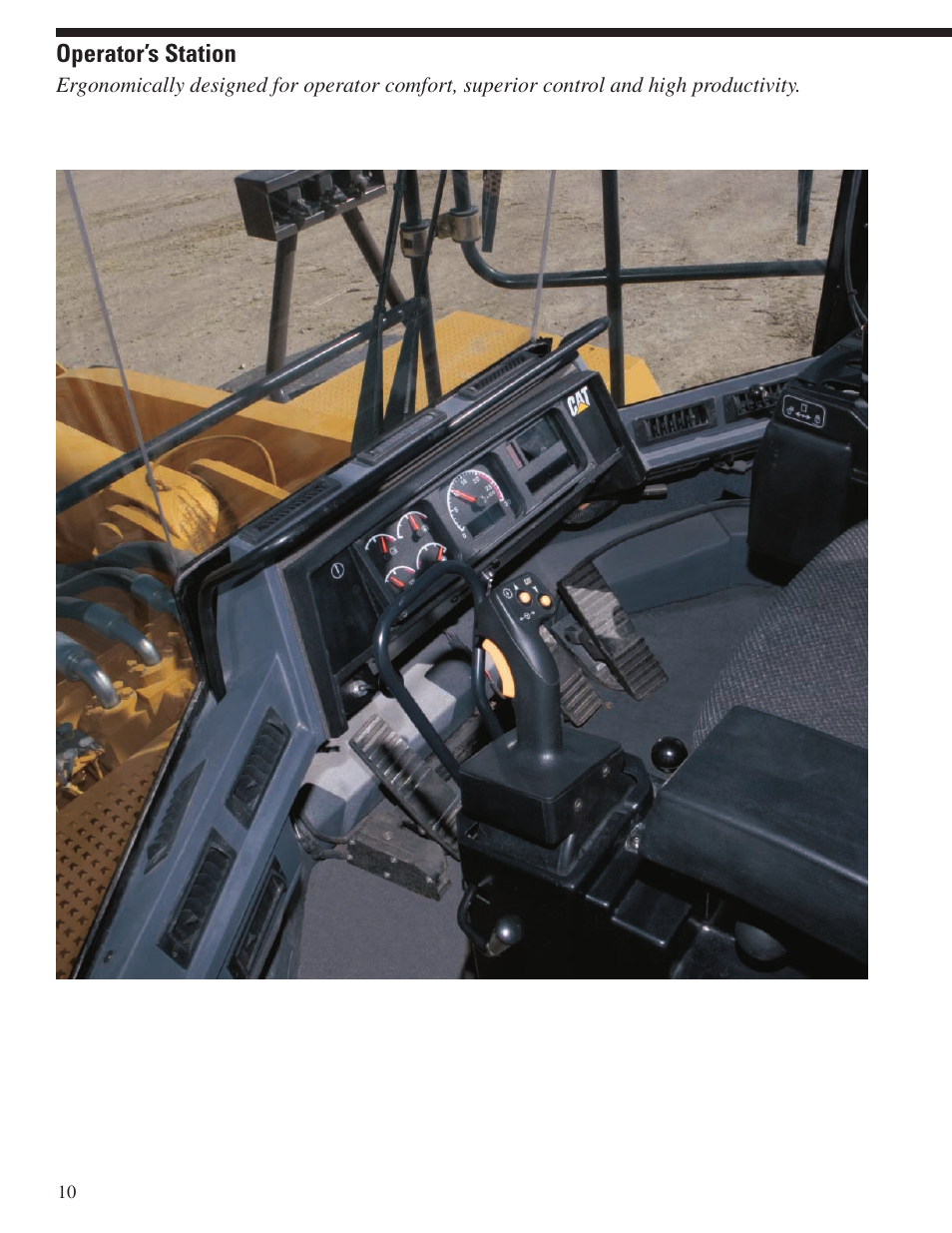 Operator’s station | Milton CAT 994F User Manual | Page 10 / 32