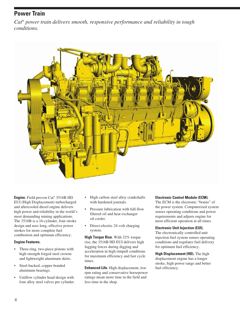 Power train | Milton CAT 994F User Manual | Page 4 / 32