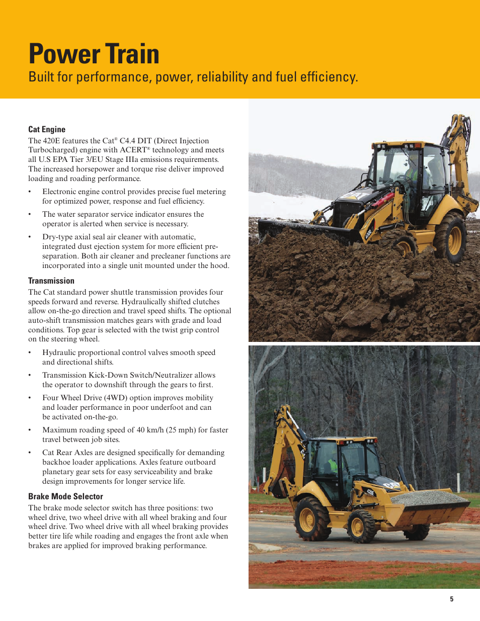 Power train | Milton CAT 420E IT User Manual | Page 5 / 28
