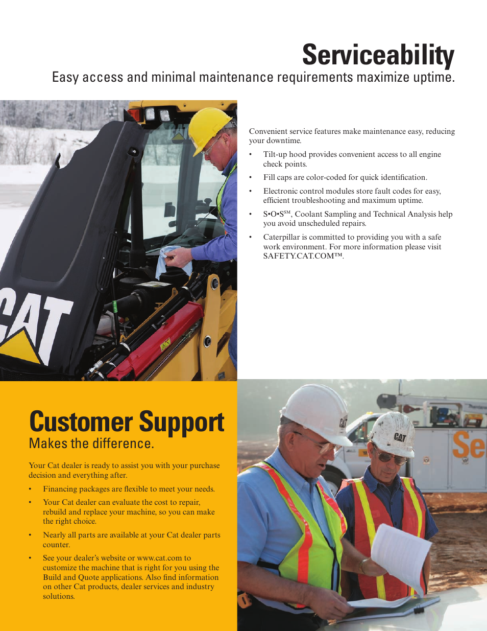 Serviceability, Customer support, Makes the difference | Milton CAT 420E IT User Manual | Page 8 / 28