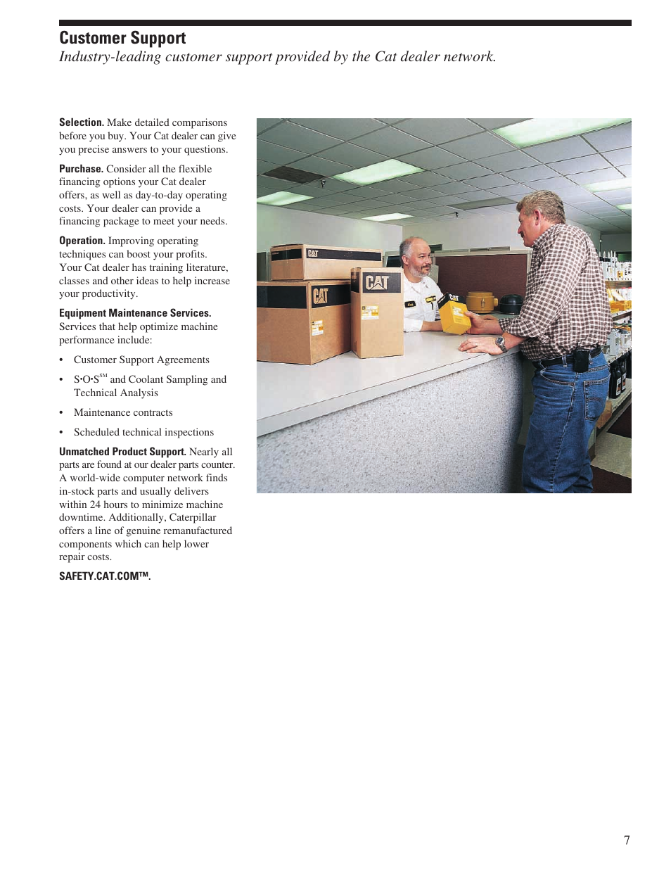 Customer support | Milton CAT 301.8C User Manual | Page 7 / 12