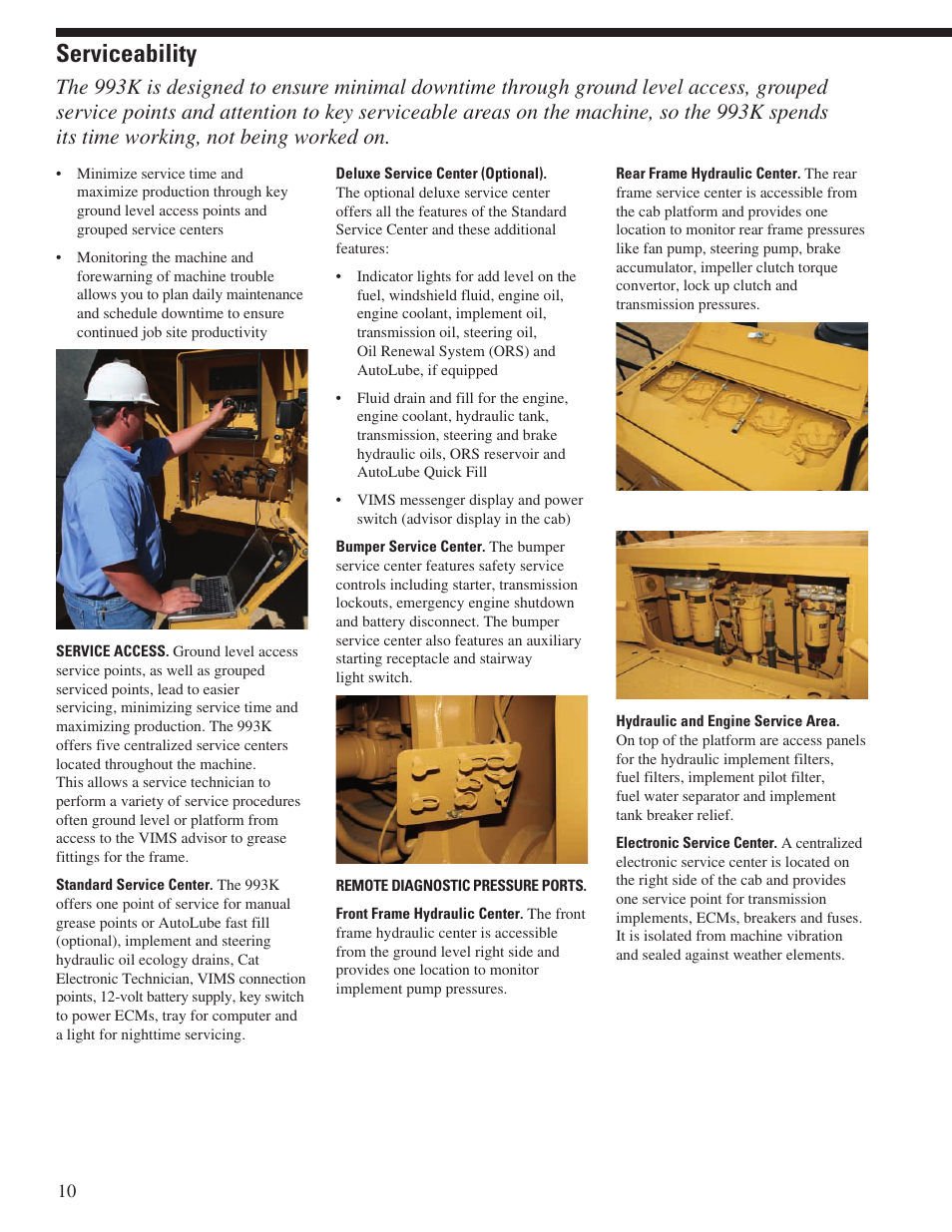 Serviceability | Milton CAT 993K User Manual | Page 10 / 32