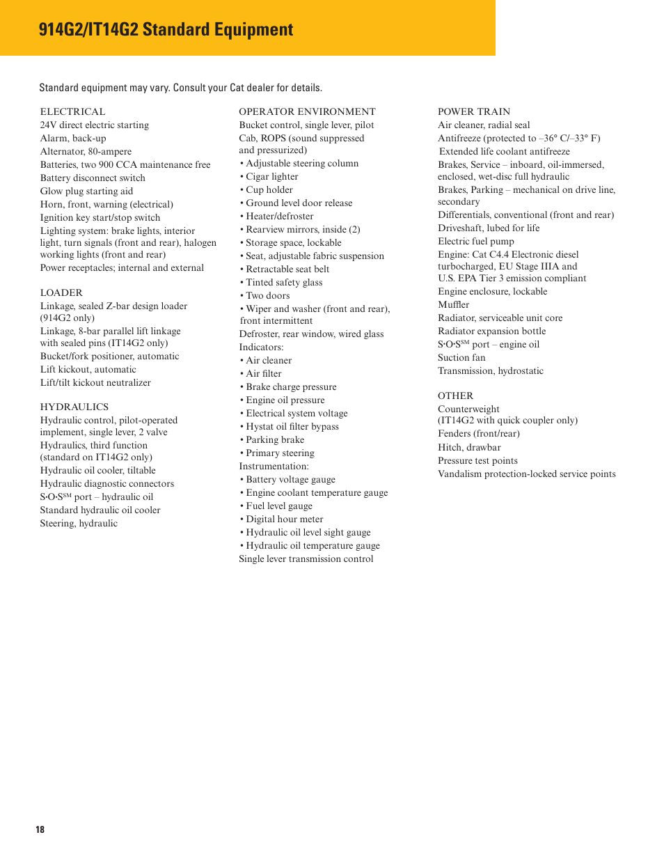 Milton CAT 914G2_IT14G2 User Manual | Page 18 / 20