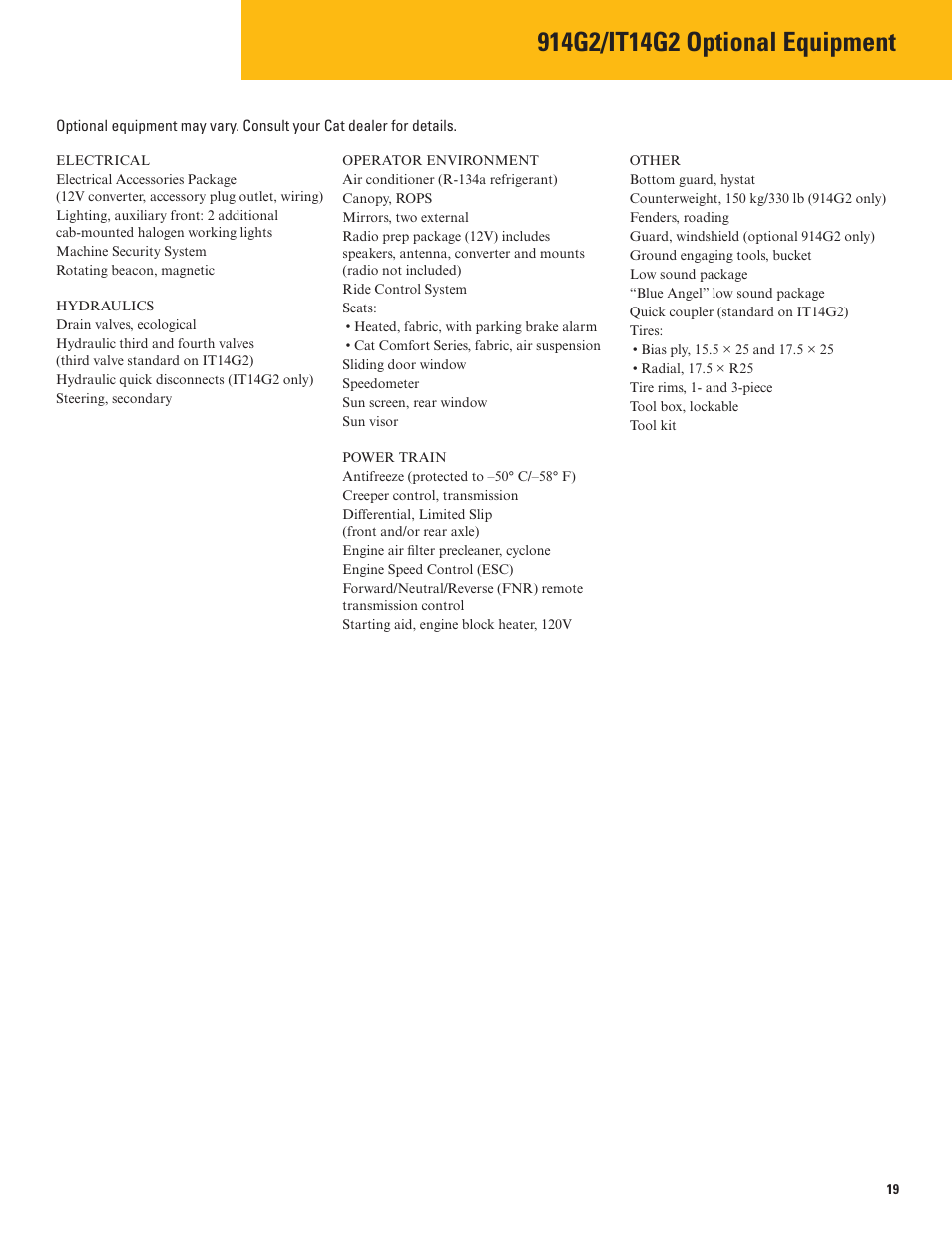 Milton CAT 914G2_IT14G2 User Manual | Page 19 / 20