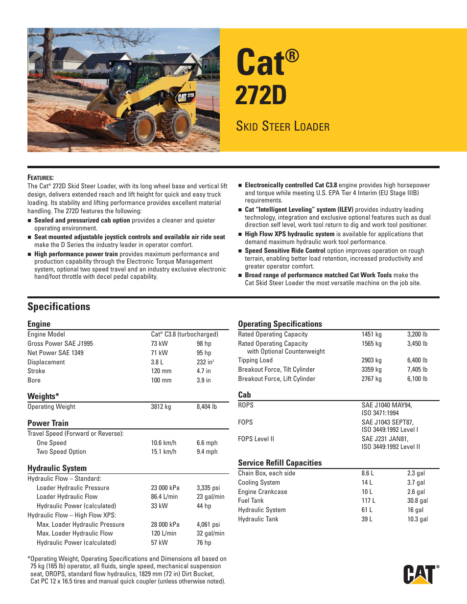 Milton CAT 272D User Manual | 2 pages