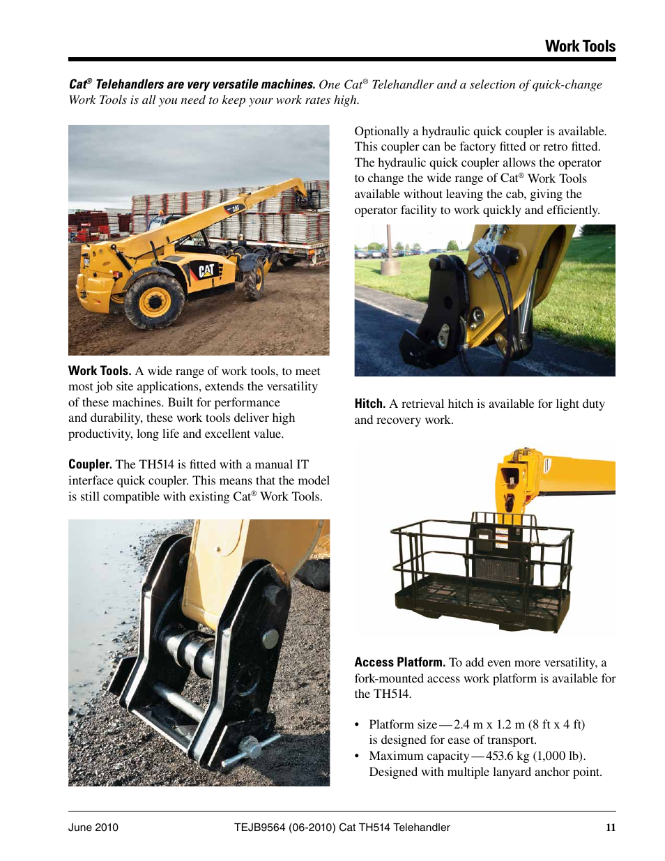 Work tools | Milton CAT TH514 User Manual | Page 11 / 16