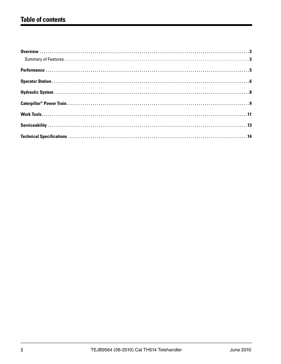 Milton CAT TH514 User Manual | Page 2 / 16