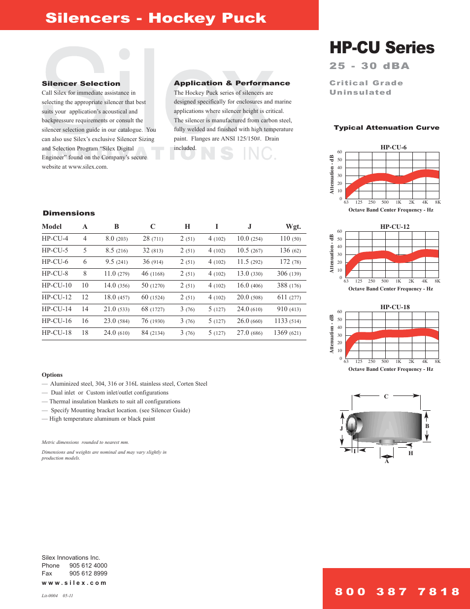 Milton CAT C32 Silencer – optional low profile critical User Manual | 1 page