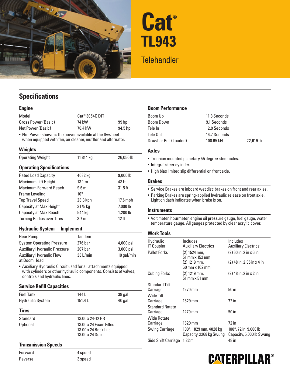 Milton CAT TL943 User Manual | 2 pages