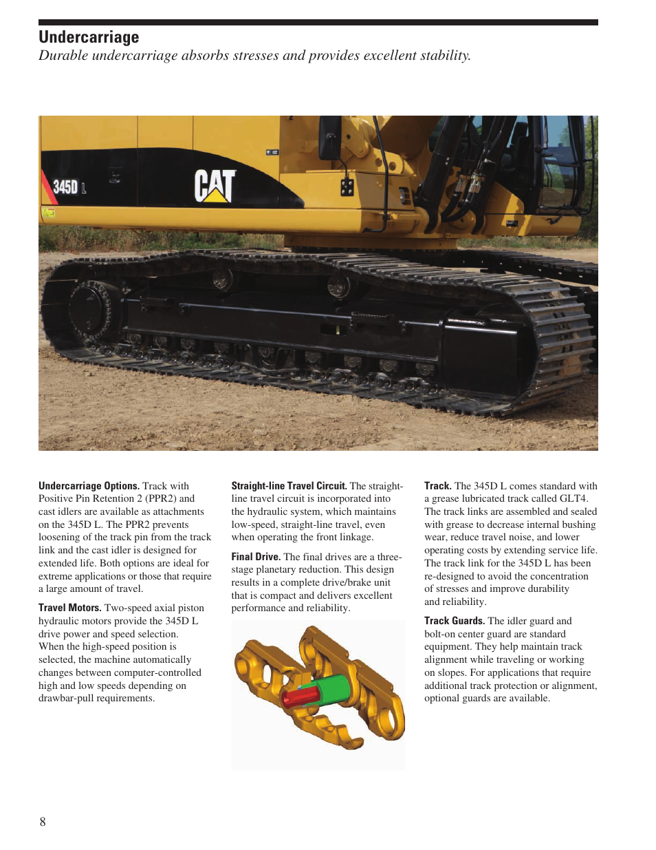 Undercarriage | Milton CAT 345D L User Manual | Page 8 / 36