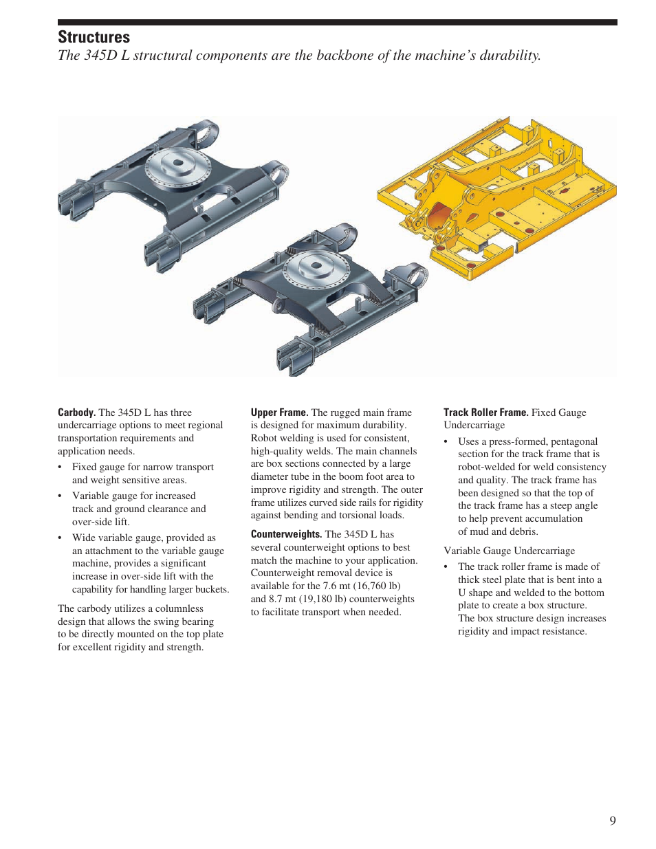 Structures | Milton CAT 345D L User Manual | Page 9 / 36