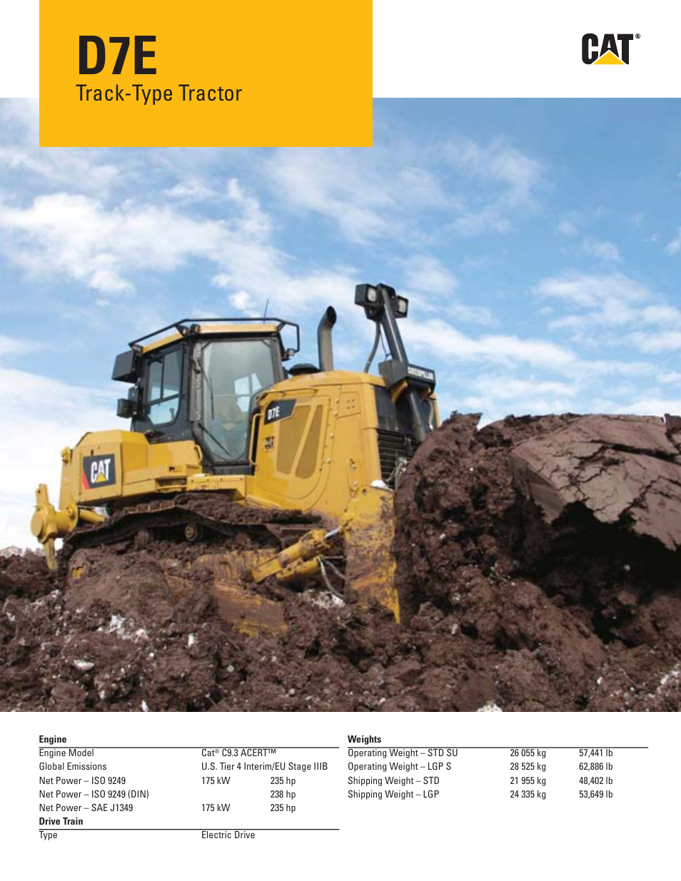 Milton CAT D7E Tier 4 Interim-Stage IIIB User Manual | 16 pages