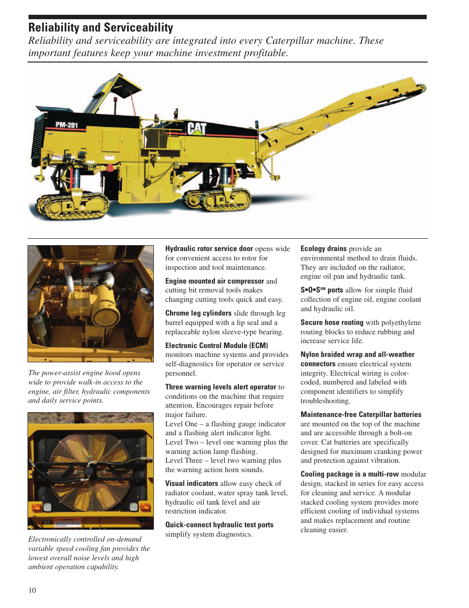 Reliability and serviceability | Milton CAT PM 201 User Manual | Page 10 / 16