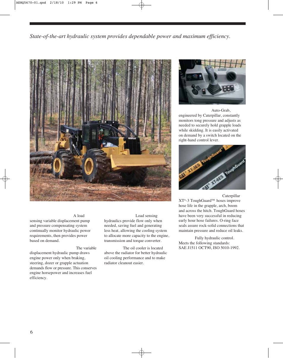 Hydraulics | Milton CAT 525C User Manual | Page 6 / 20