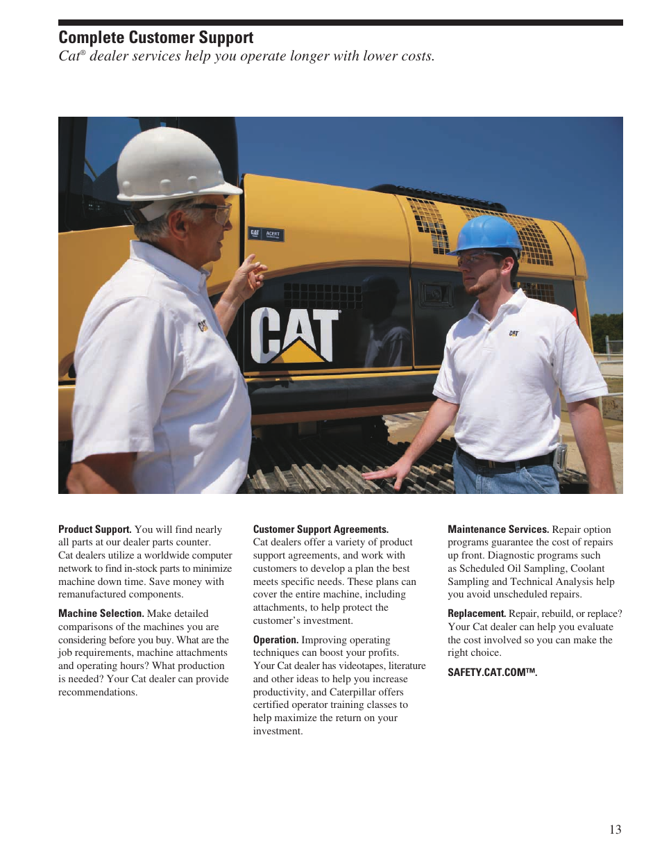 Complete customer support | Milton CAT 336D L User Manual | Page 13 / 28