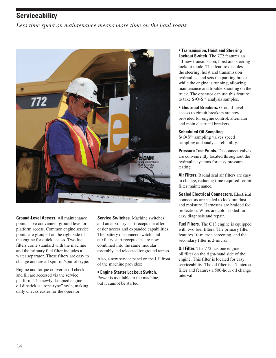 Serviceability | Milton CAT 772 User Manual | Page 14 / 32