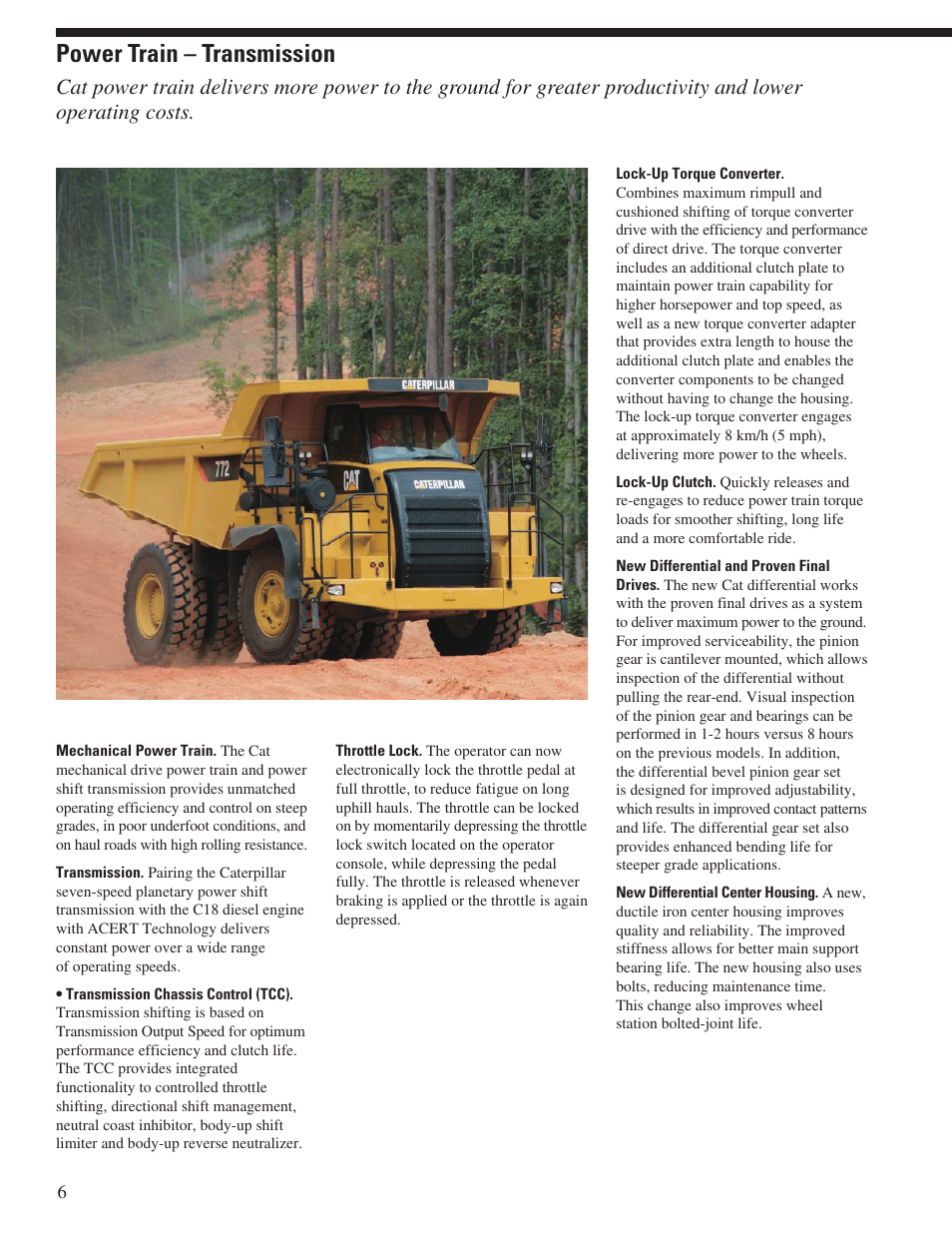 Power train – transmission | Milton CAT 772 User Manual | Page 6 / 32
