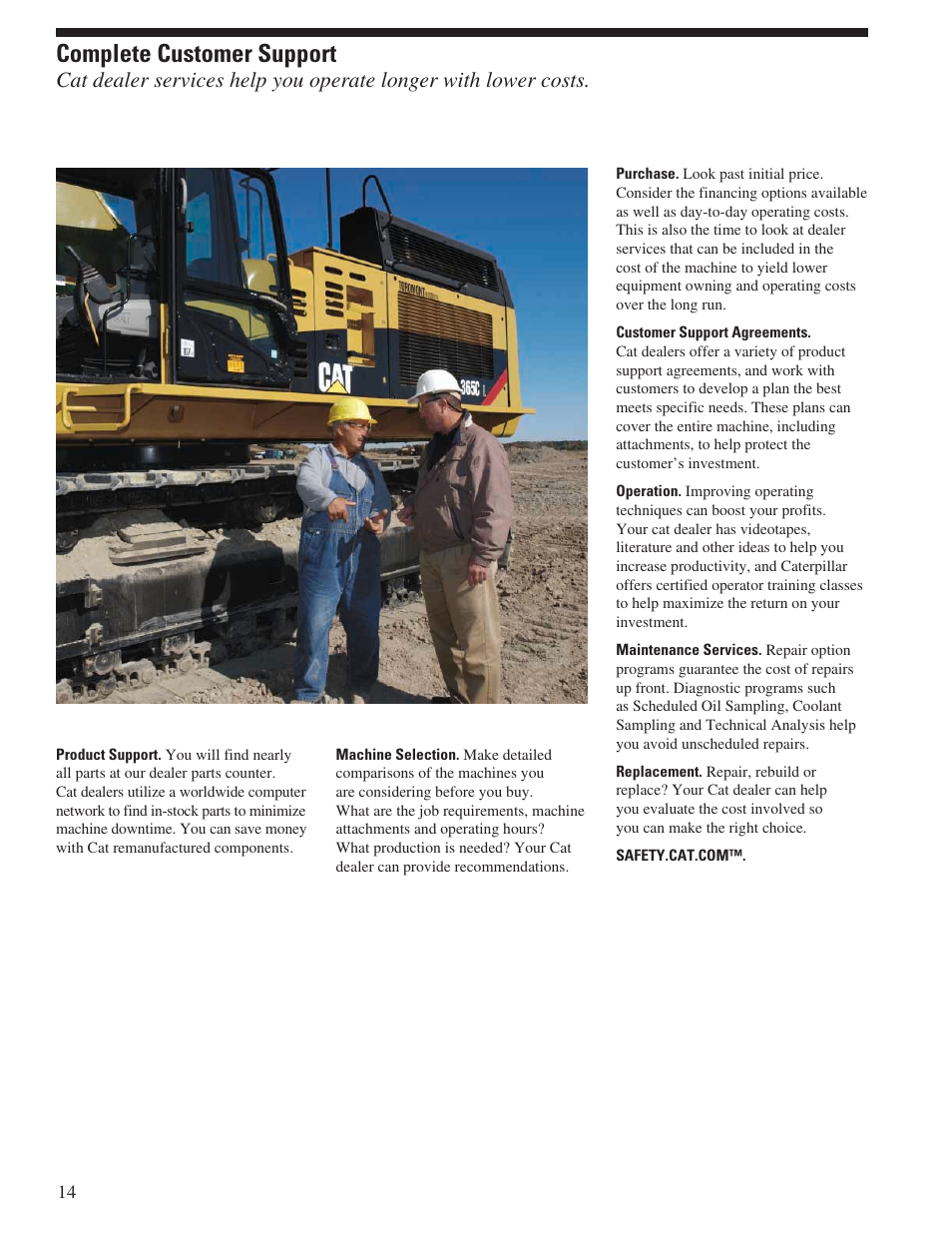 Complete customer support | Milton CAT 365C L User Manual | Page 14 / 28
