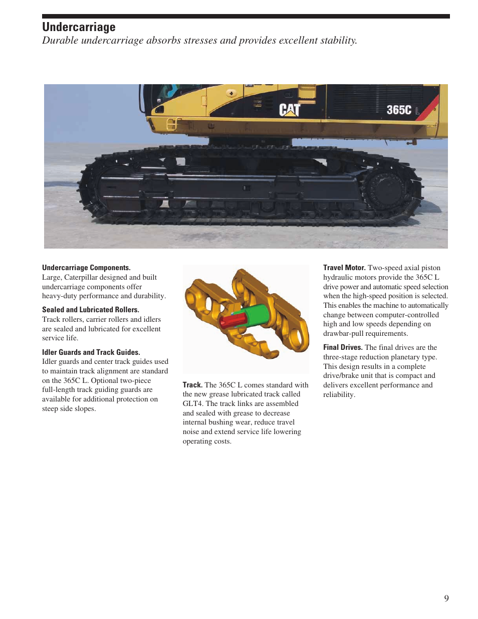 Undercarriage | Milton CAT 365C L User Manual | Page 9 / 28