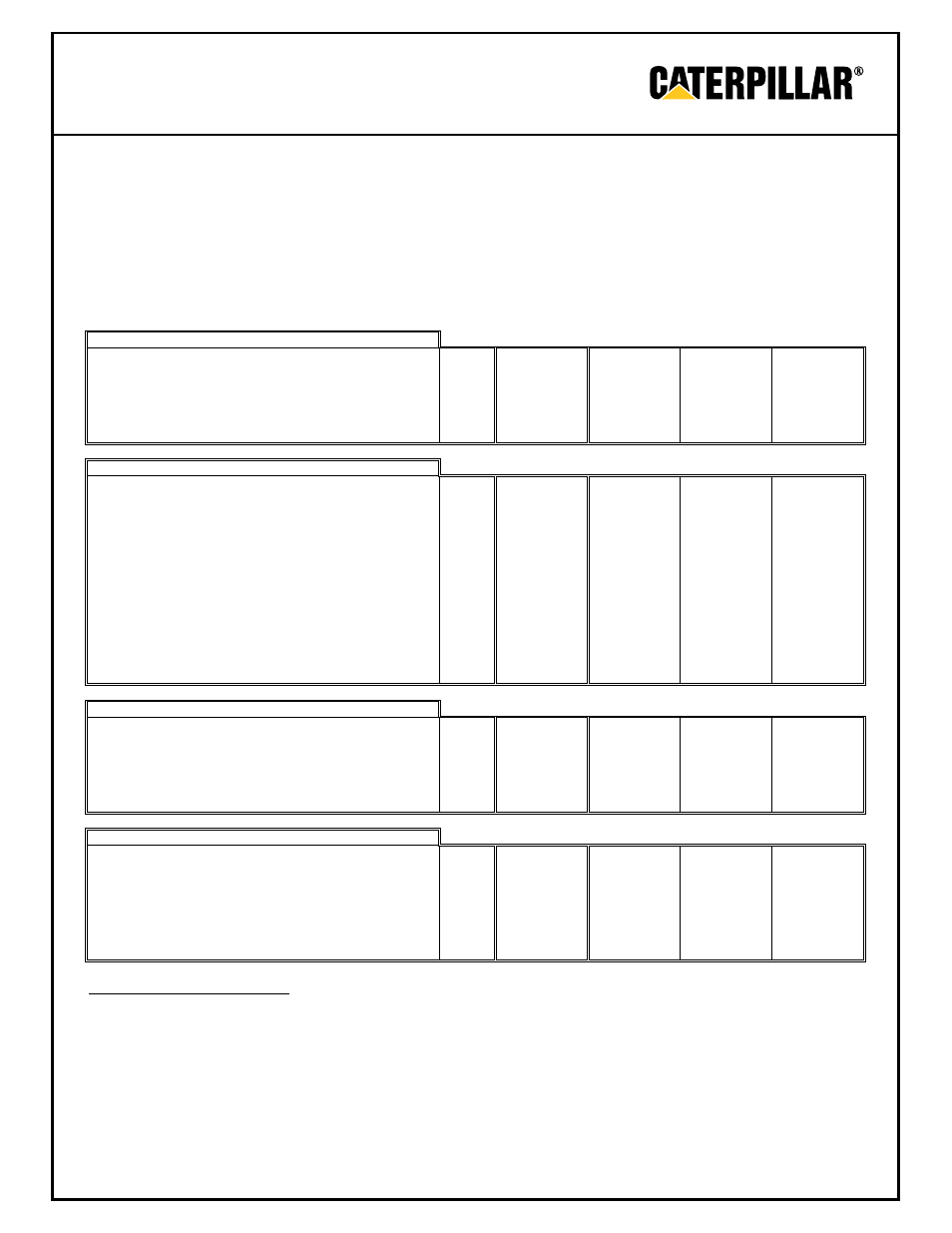 Milton CAT G3412 375 kW Continuous 375 kW 60 Hz Performance and Sound Data User Manual | 3 pages