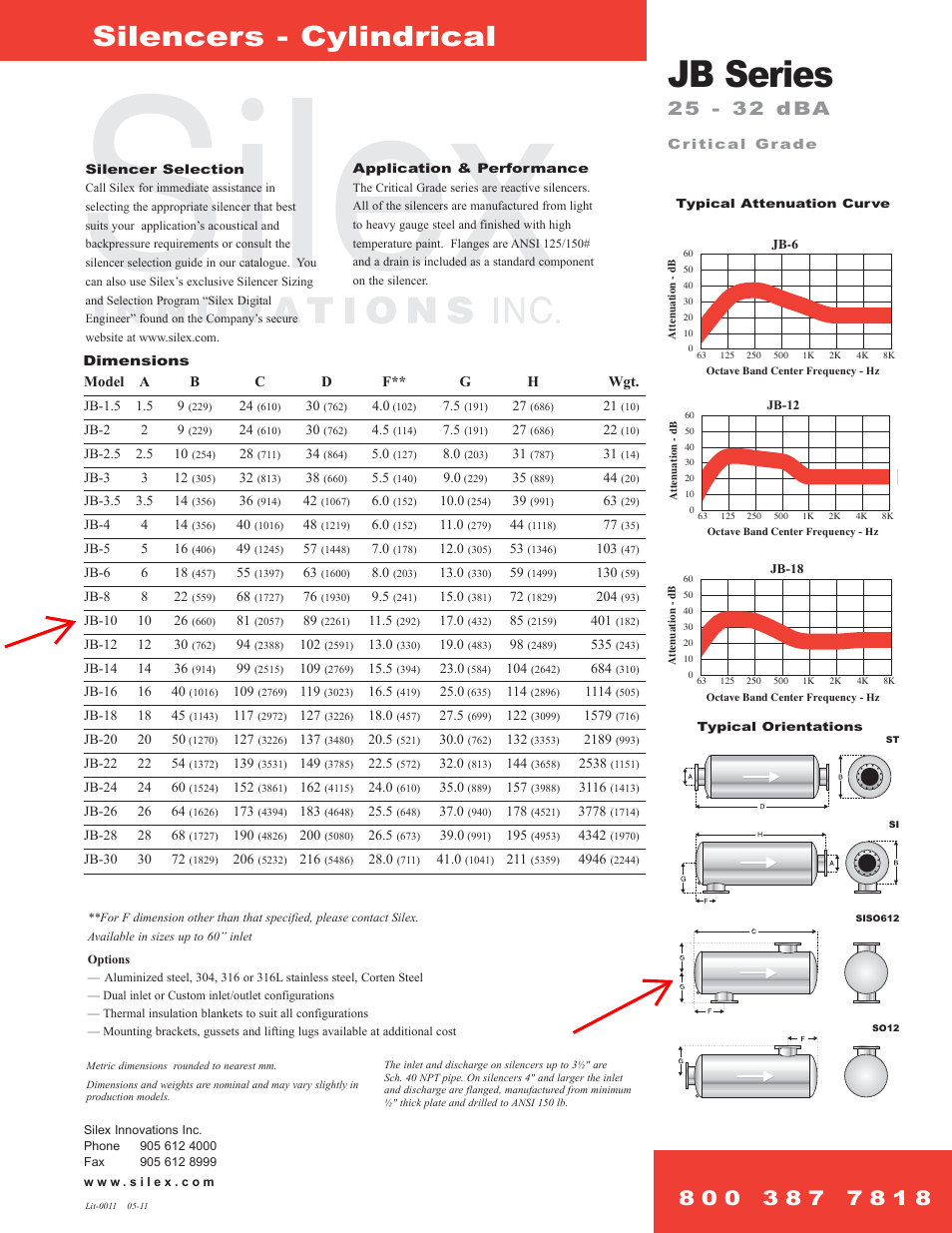 Milton CAT C27 Critical Grade Silence User Manual | 1 page