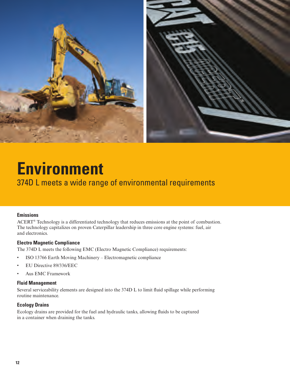 Environment | Milton CAT 374D L User Manual | Page 12 / 28
