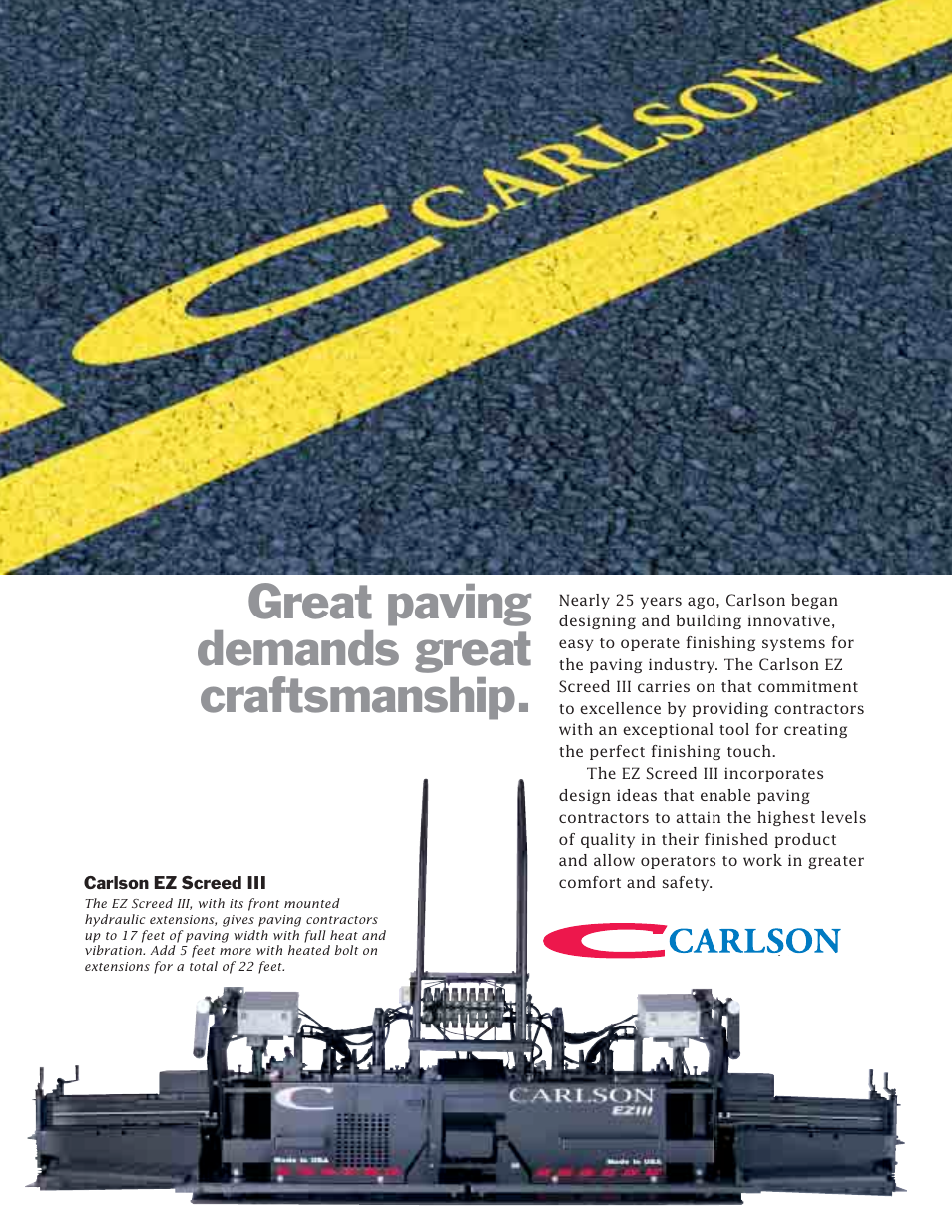 Milton CAT Carlon EZ Screed III Series User Manual | 2 pages
