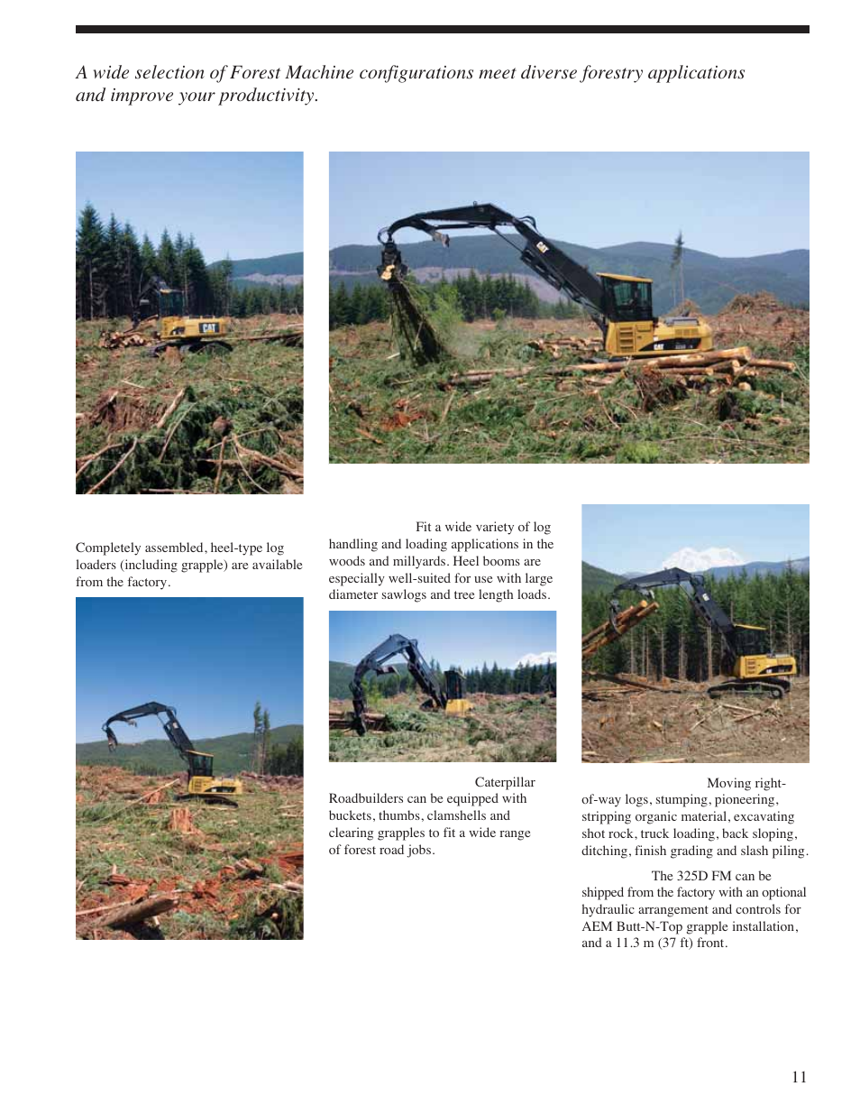 Versatility | Milton CAT 325D FM User Manual | Page 11 / 24