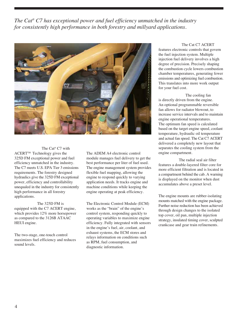 Power train, The cat | Milton CAT 325D FM User Manual | Page 4 / 24