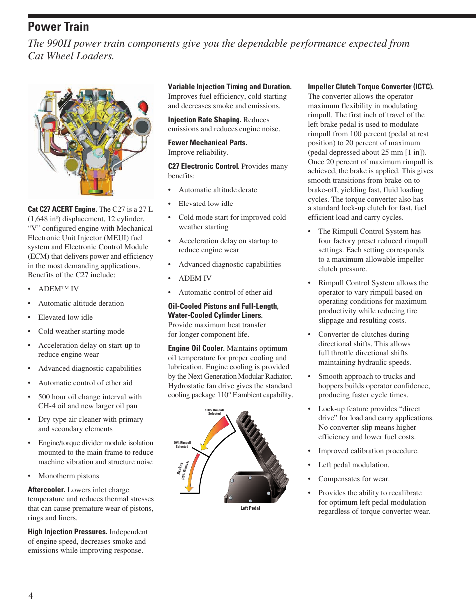 Power train | Milton CAT 990H User Manual | Page 4 / 28