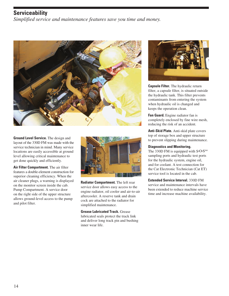 Serviceability | Milton CAT 330D FM User Manual | Page 14 / 24