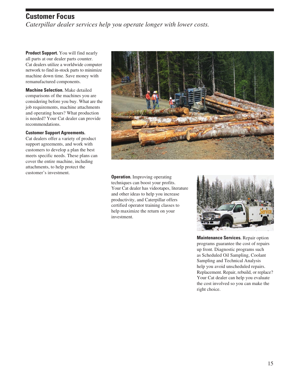 Customer focus | Milton CAT 330D FM User Manual | Page 15 / 24